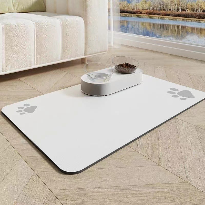 Pet Diatom Ooze Floor Mat Dogs And Cats Eating Mat Spill-proof Wate... - Zyrawave