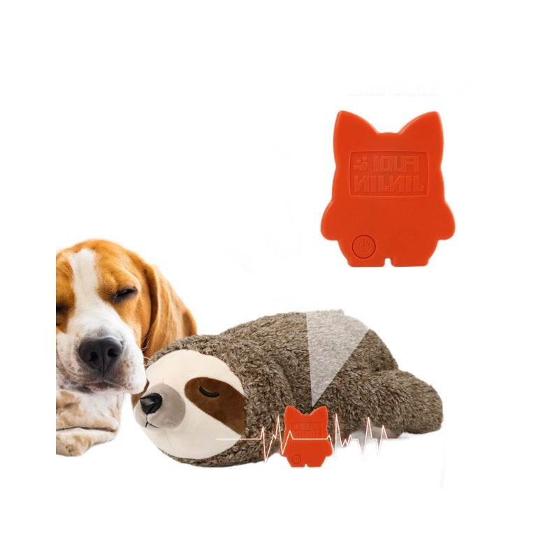 Pet Soothing Plush Toy Training Interactive Toy With Heartbeat Device - Zyrawave