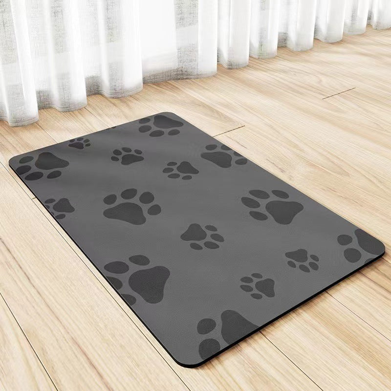 Pet Diatom Ooze Floor Mat Dogs And Cats Eating Mat Spill-proof Wate... - Zyrawave