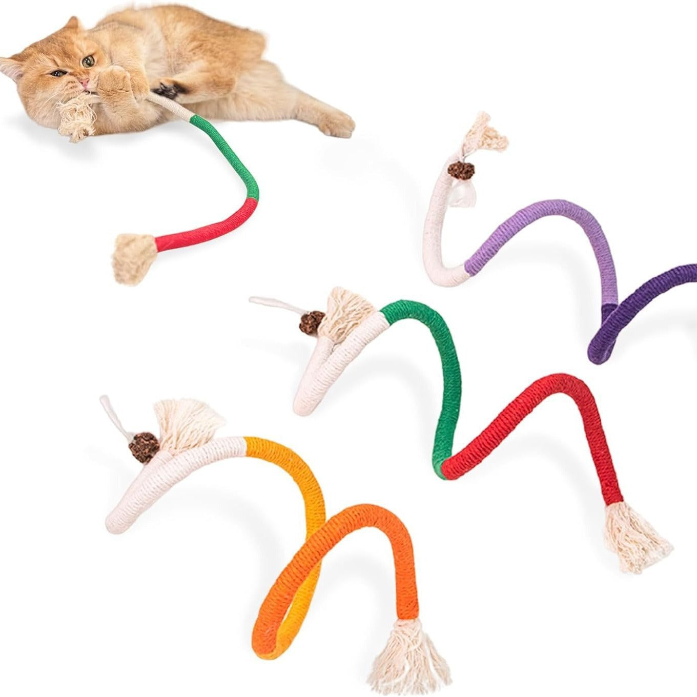 Bite Rope Self-Hi Relieving Stuffy Catnip Toy Bite-resistant Cat Te... - Zyrawave