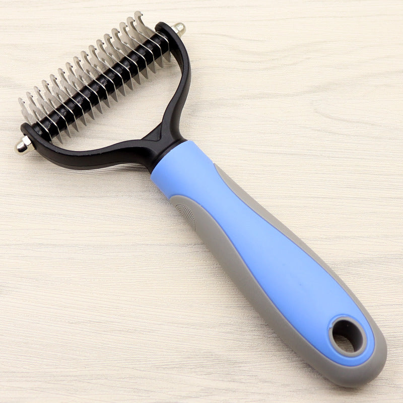 Dog Deshedding Brush (for long-haired breeds) – Premium Dog Grooming Essentials Product (USA) - Zyrawave