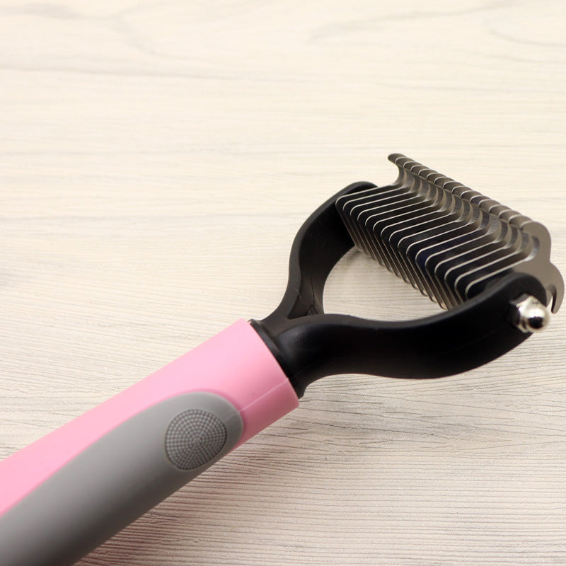 Dog Deshedding Brush (for long-haired breeds) – Premium Dog Grooming Essentials Product (USA) - Zyrawave