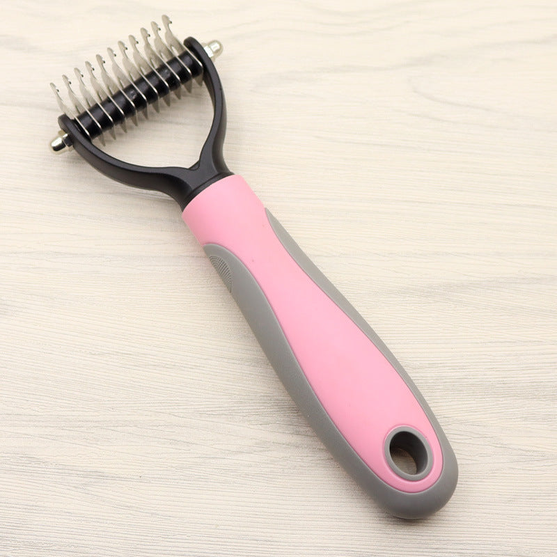 Dog Deshedding Brush (for long-haired breeds) – Premium Dog Grooming Essentials Product (USA) - Zyrawave