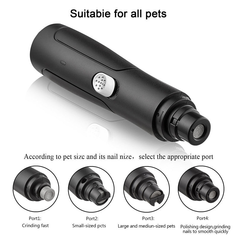 Rechargeable USB Pet Automatic Dog Cat Nail Grinder Animal Clipper - Zyrawave