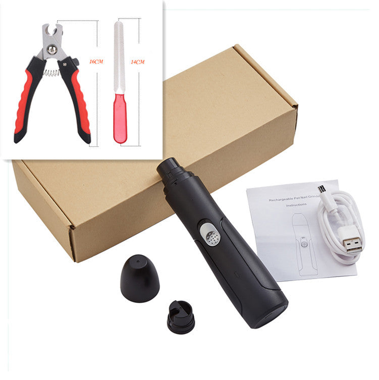 Rechargeable USB Pet Automatic Dog Cat Nail Grinder Animal Clipper - Zyrawave