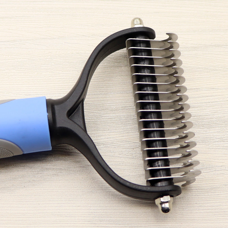 Dog Deshedding Brush (for long-haired breeds) – Premium Dog Grooming Essentials Product (USA) - Zyrawave