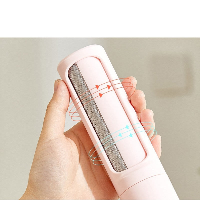 2-in-1 Reusable Pet Hair Remover Brush – Portable, Self-Cleaning Lint Roller for Cat & Dog Fur, Dust & Lint Removal - Zyrawave