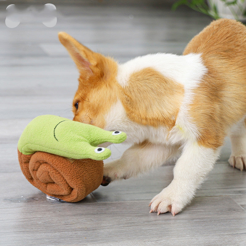 Fleece Interactive Dog Puzzle Snails Toys Cute Dog Supplies for Sma... - Zyrawave