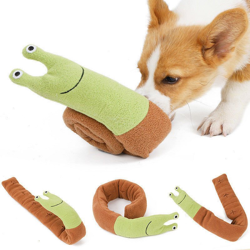 Fleece Interactive Dog Puzzle Snails Toys Cute Dog Supplies for Sma... - Zyrawave
