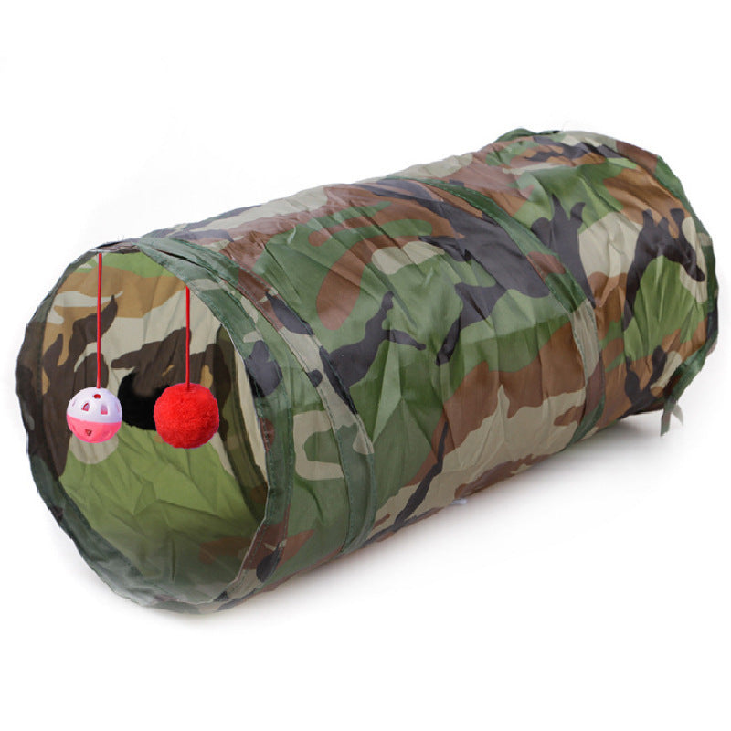 Pet Puzzle Cat Toy Collapsible Cat Tunnel Ringing Paper Cat Passage - Zyrawave