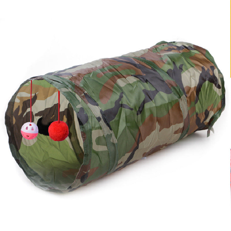 Pet Puzzle Cat Toy Collapsible Cat Tunnel Ringing Paper Cat Passage - Zyrawave