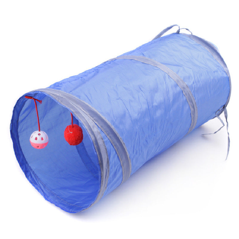 Pet Puzzle Cat Toy Collapsible Cat Tunnel Ringing Paper Cat Passage - Zyrawave
