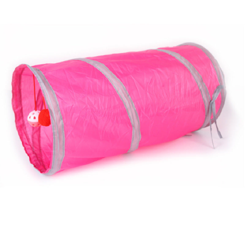 Pet Puzzle Cat Toy Collapsible Cat Tunnel Ringing Paper Cat Passage - Zyrawave