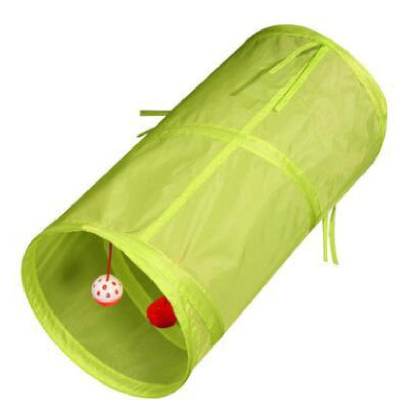 Pet Puzzle Cat Toy Collapsible Cat Tunnel Ringing Paper Cat Passage - Zyrawave