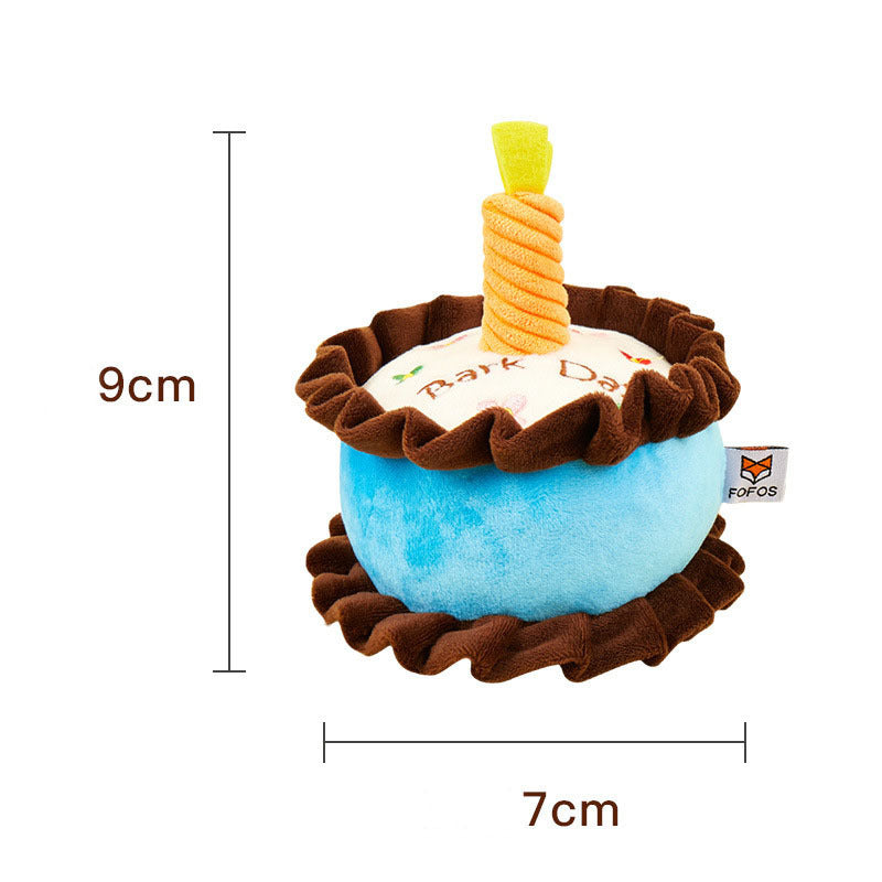 Bite-resistant Teething Vocal Catnip Birthday Cake Toy - Zyrawave