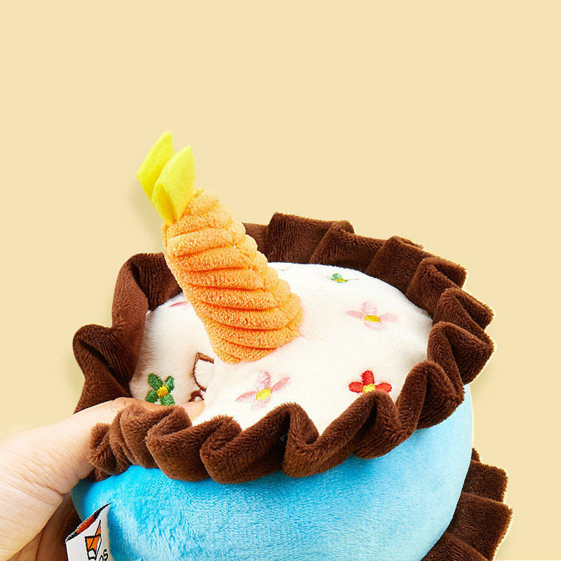 Bite-resistant Teething Vocal Catnip Birthday Cake Toy - Zyrawave