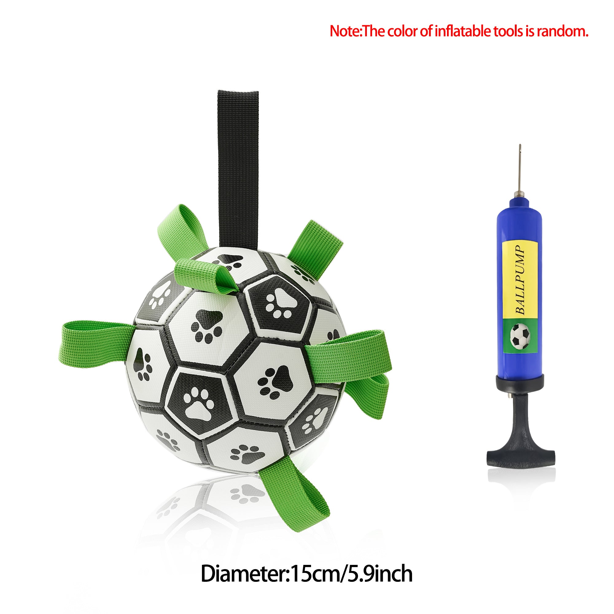 Interactive Dog Football Toy Soccer Ball Inflated Training Toy For ... - Zyrawave