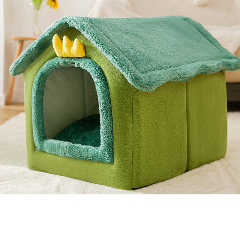 Foldable Dog House Pet Cat Bed Winter Dog Villa Sleep Kennel Remova... - Zyrawave
