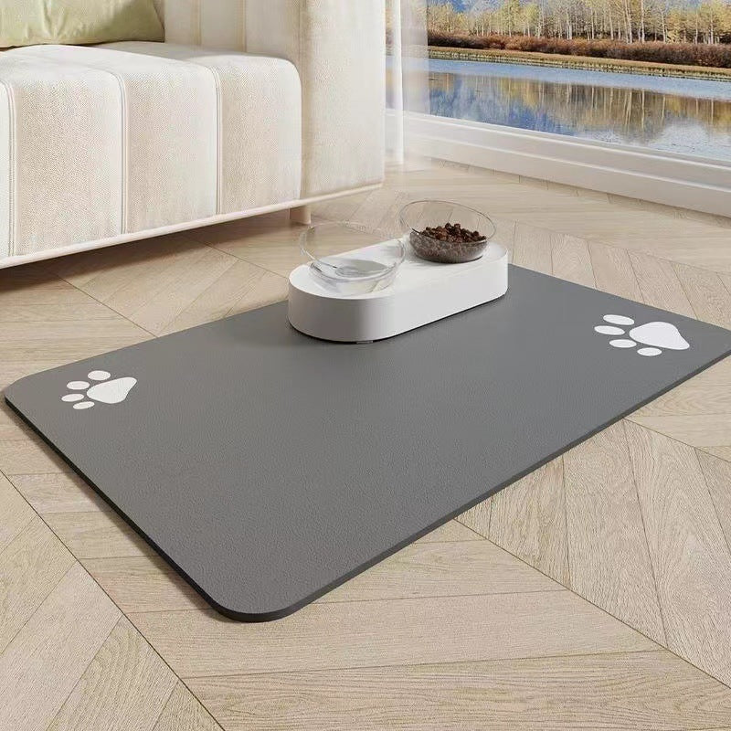 Pet Diatom Ooze Floor Mat Dogs And Cats Eating Mat Spill-proof Wate... - Zyrawave