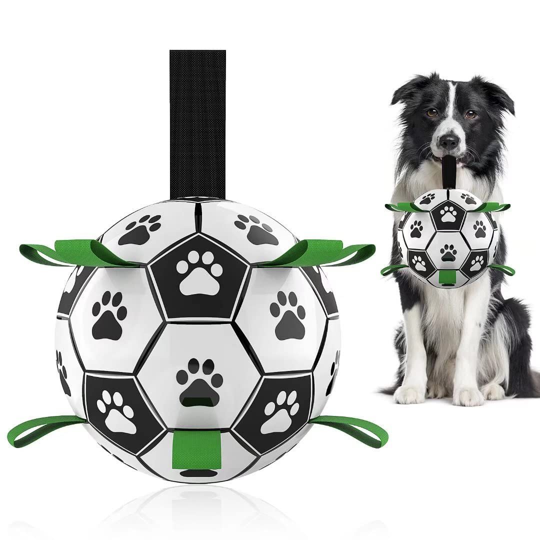 Interactive Dog Football Toy Soccer Ball Inflated Training Toy For ... - Zyrawave