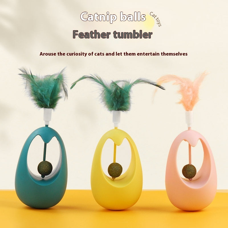Catnip Ball Tumbler Cat Teaser Molar Cat Toy - Zyrawave