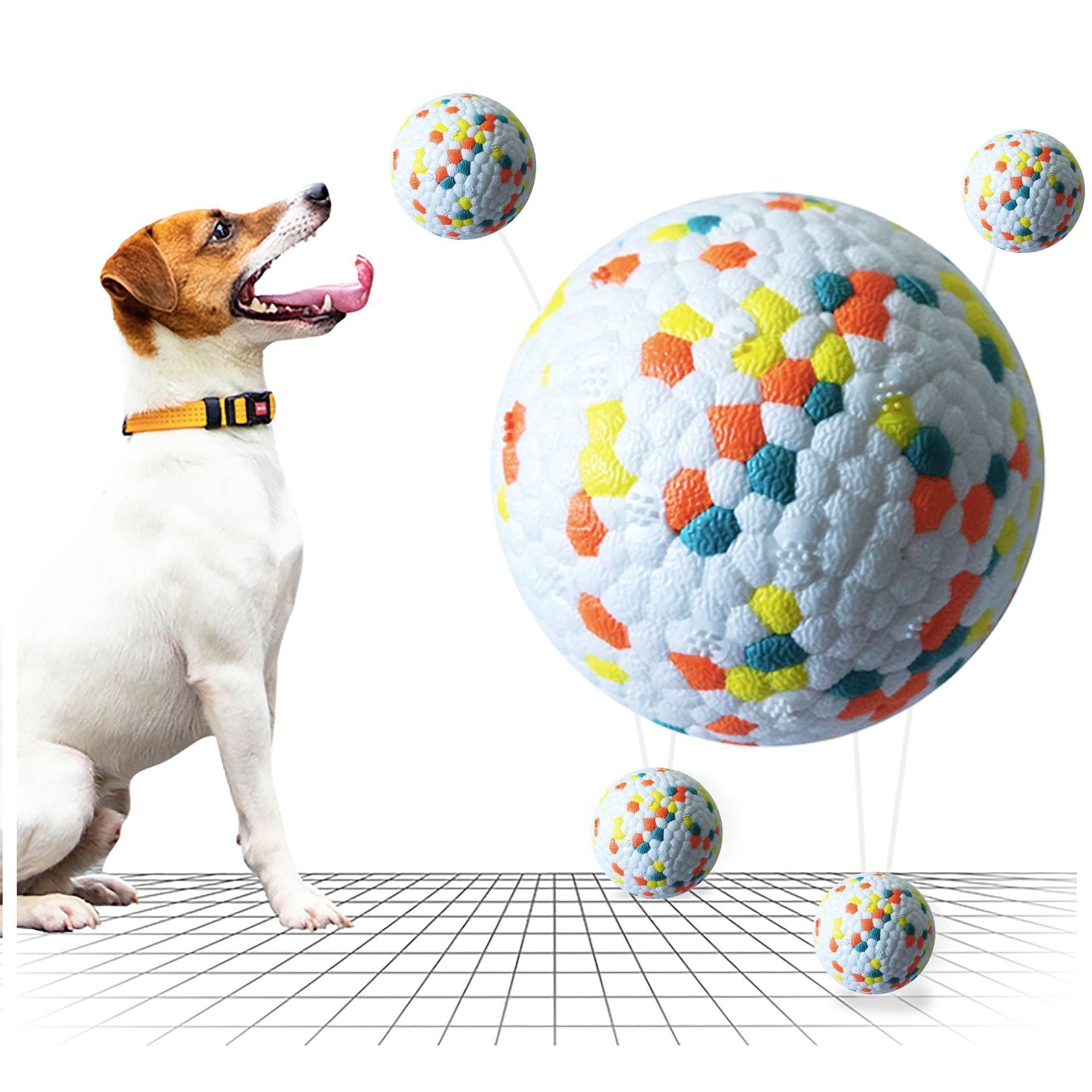 Dog Molars Pet Toy Ball Interactive Training Pet Play Ball Chew Molar Tooth Cleaning Toys Bite Resistant Dog Toys - Zyrawave