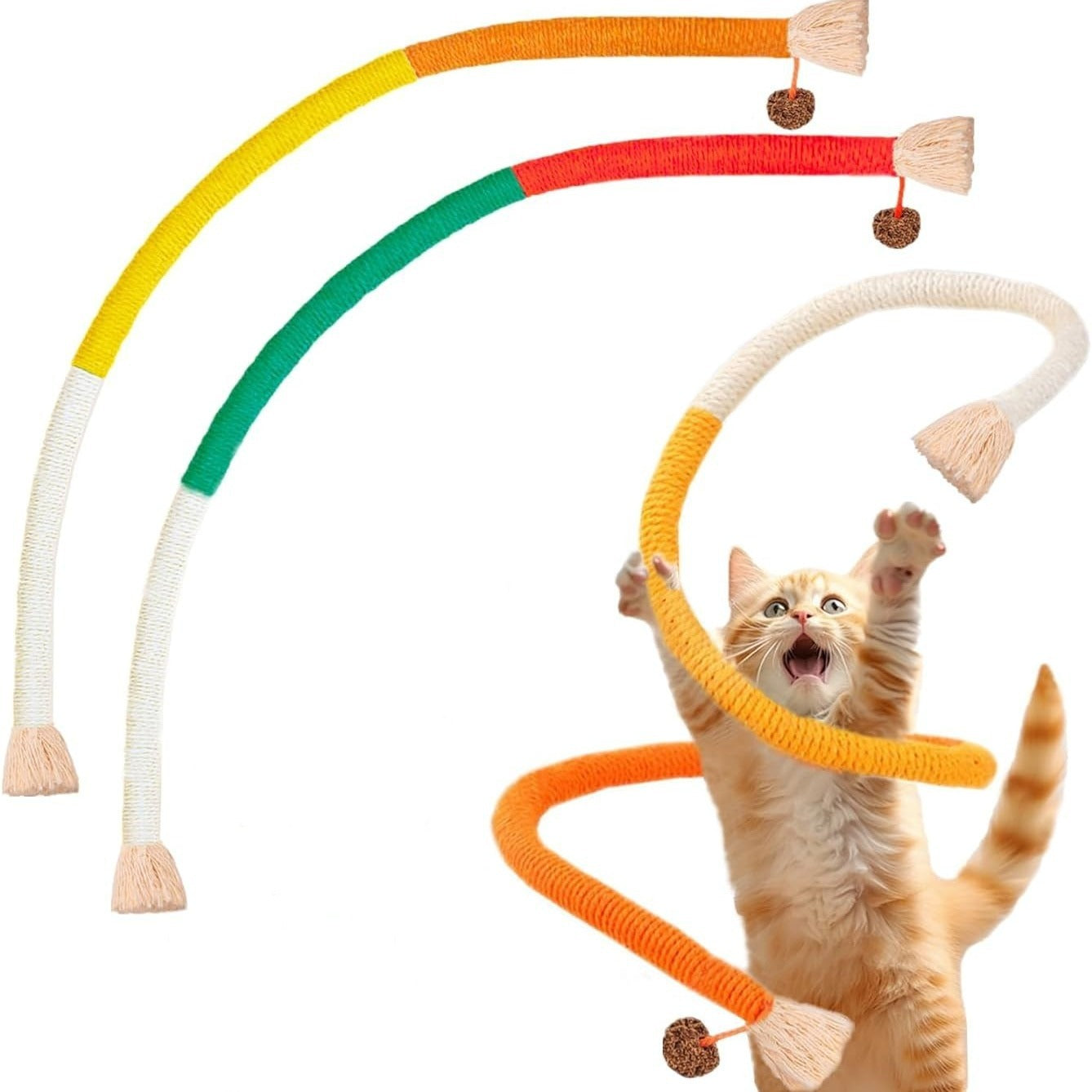 Bite Rope Self-Hi Relieving Stuffy Catnip Toy Bite-resistant Cat Te... - Zyrawave