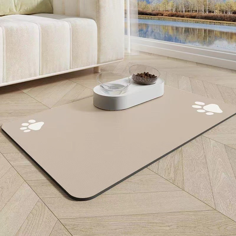 Pet Diatom Ooze Floor Mat Dogs And Cats Eating Mat Spill-proof Wate... - Zyrawave