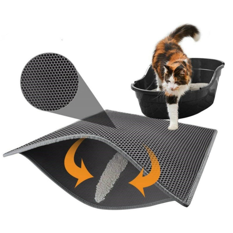 Cat Litter Pad Honeycomb Cat Pad Waterproof Urine Proof Pad Pet Sup... - Zyrawave