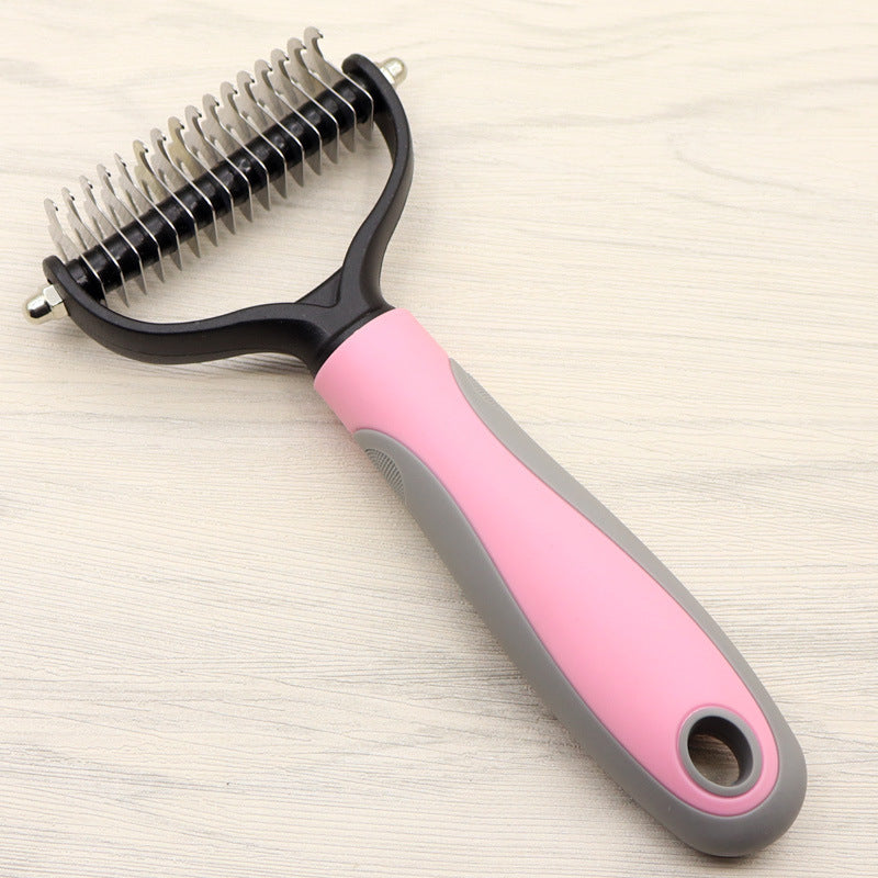 Dog Deshedding Brush (for long-haired breeds) – Premium Dog Grooming Essentials Product (USA) - Zyrawave