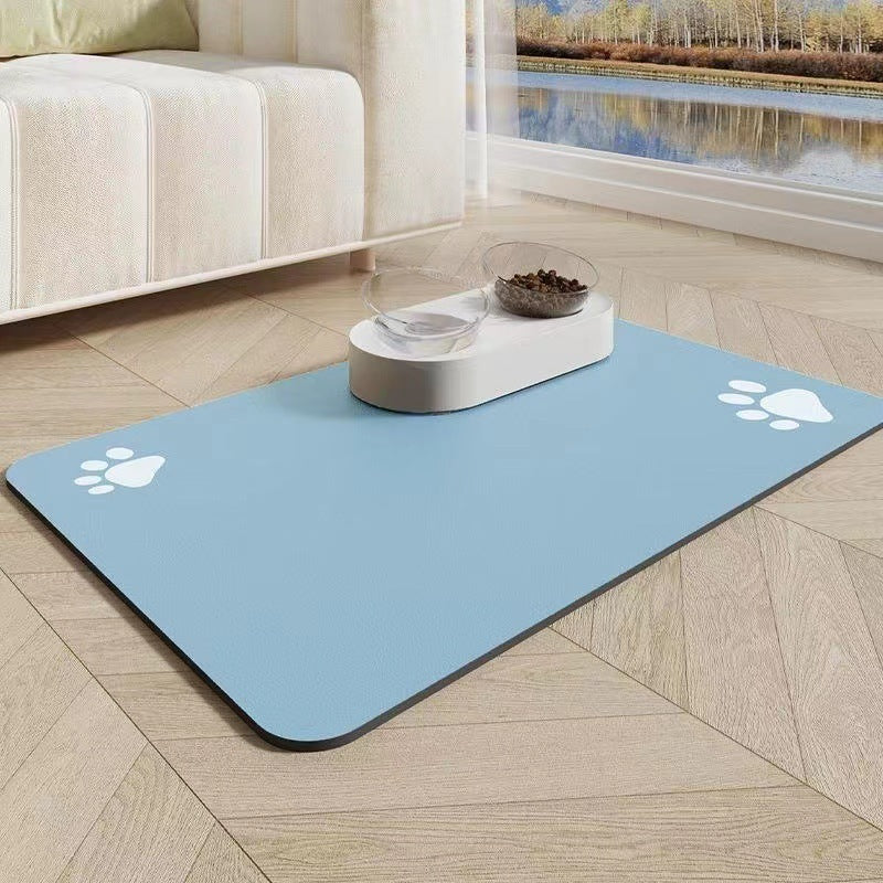 Pet Diatom Ooze Floor Mat Dogs And Cats Eating Mat Spill-proof Wate... - Zyrawave