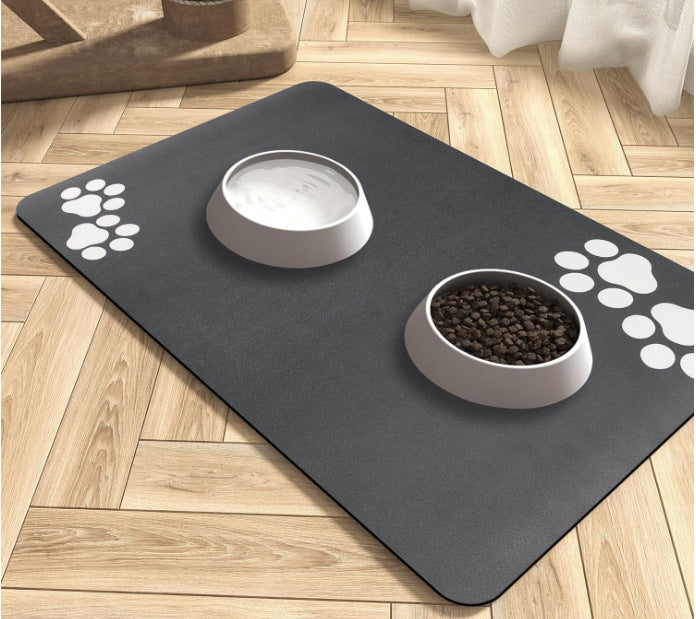 Pet Diatom Ooze Floor Mat Dogs And Cats Eating Mat Spill-proof Wate... - Zyrawave