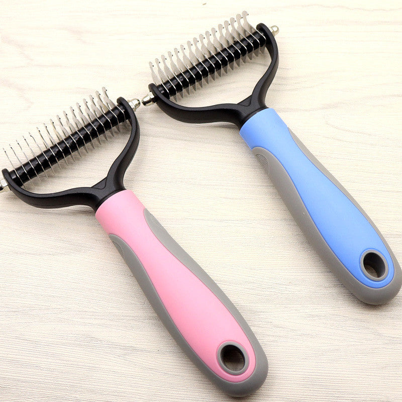 Dog Deshedding Brush (for long-haired breeds) – Premium Dog Grooming Essentials Product (USA) - Zyrawave