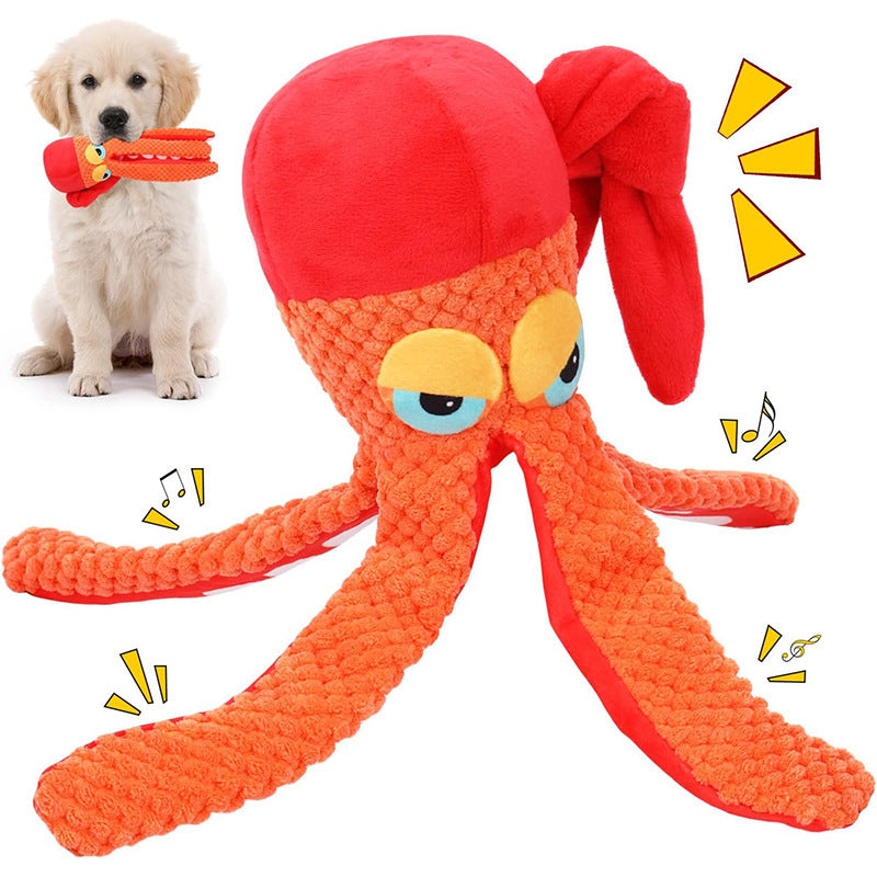 Pet Plush Toy Octopus Dog Puzzle - Zyrawave