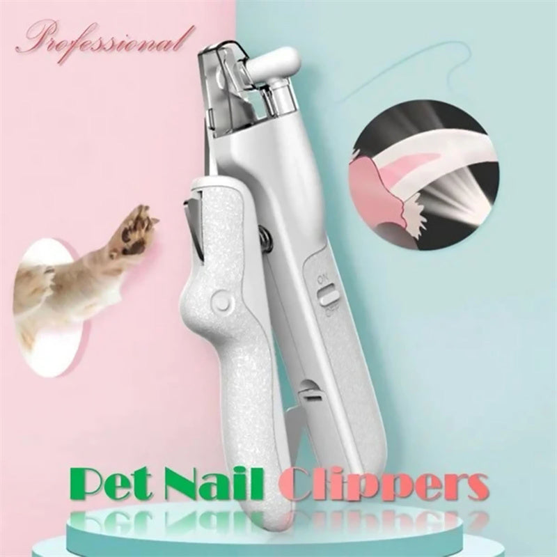 Pet Nail Clippers With LED Light Dogs Cat Nail Scissors Professional Trimmer Tool Care Grooming Supplies - Zyrawave