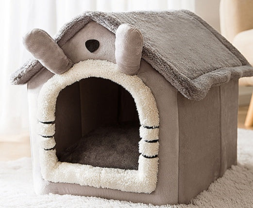 Foldable Dog House Pet Cat Bed Winter Dog Villa Sleep Kennel Remova... - Zyrawave