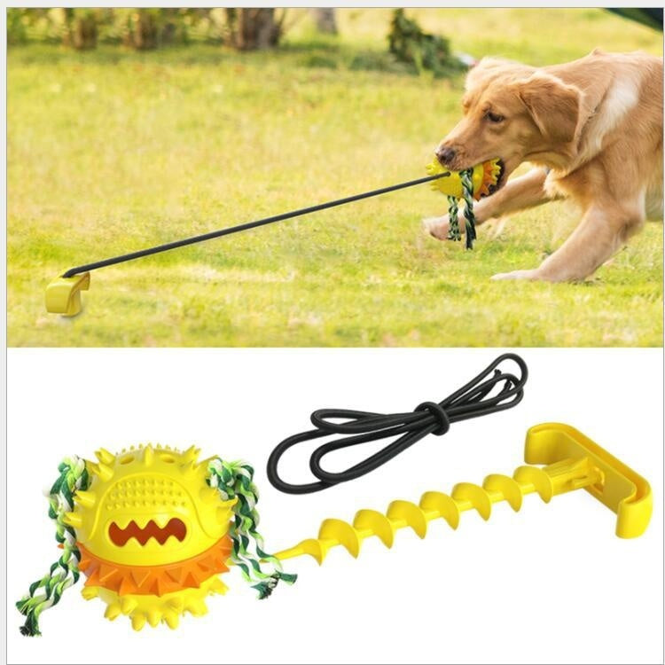 Dog Teething And Bite Resistant Outdoor Strong Draw Rope Ball - Zyrawave