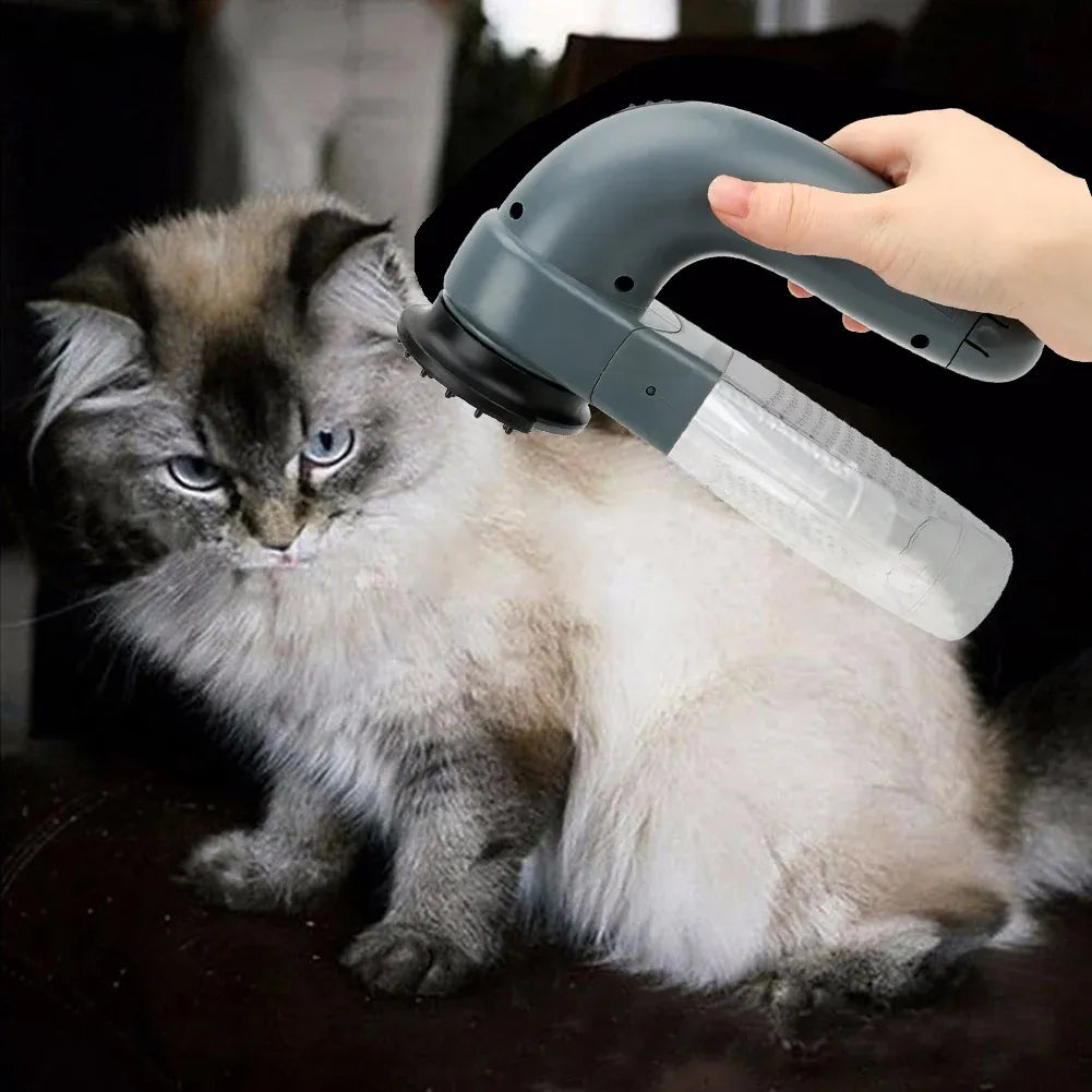 Electric Pet Hair Portable Pet Massage Cleaning Vacuum Cleaner - Zyrawave