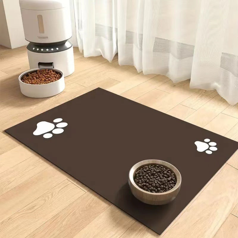 Pet Diatom Ooze Floor Mat Dogs And Cats Eating Mat Spill-proof Wate... - Zyrawave