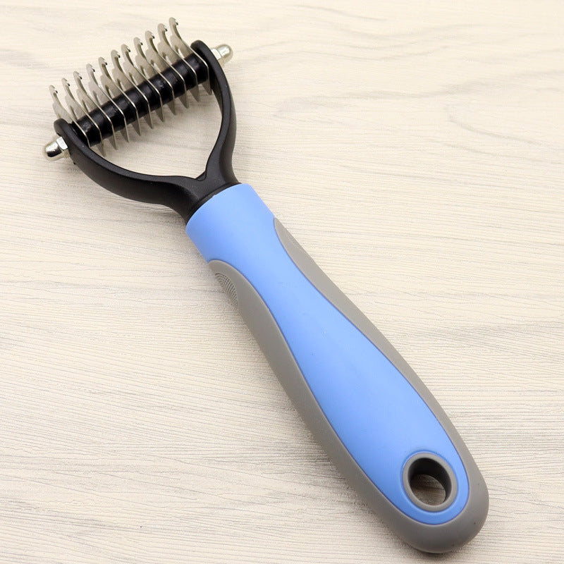 Dog Deshedding Brush (for long-haired breeds) – Premium Dog Grooming Essentials Product (USA) - Zyrawave