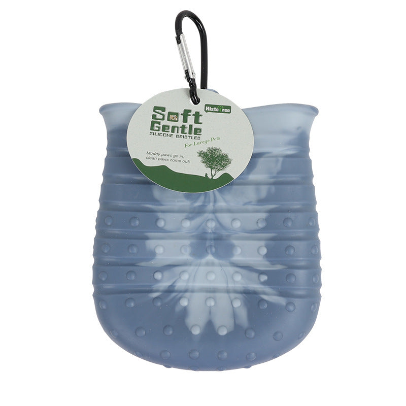 2-in-1 Dog Paw Cleaner Cup – Soft Brush & Foot Washer - Zyrawave