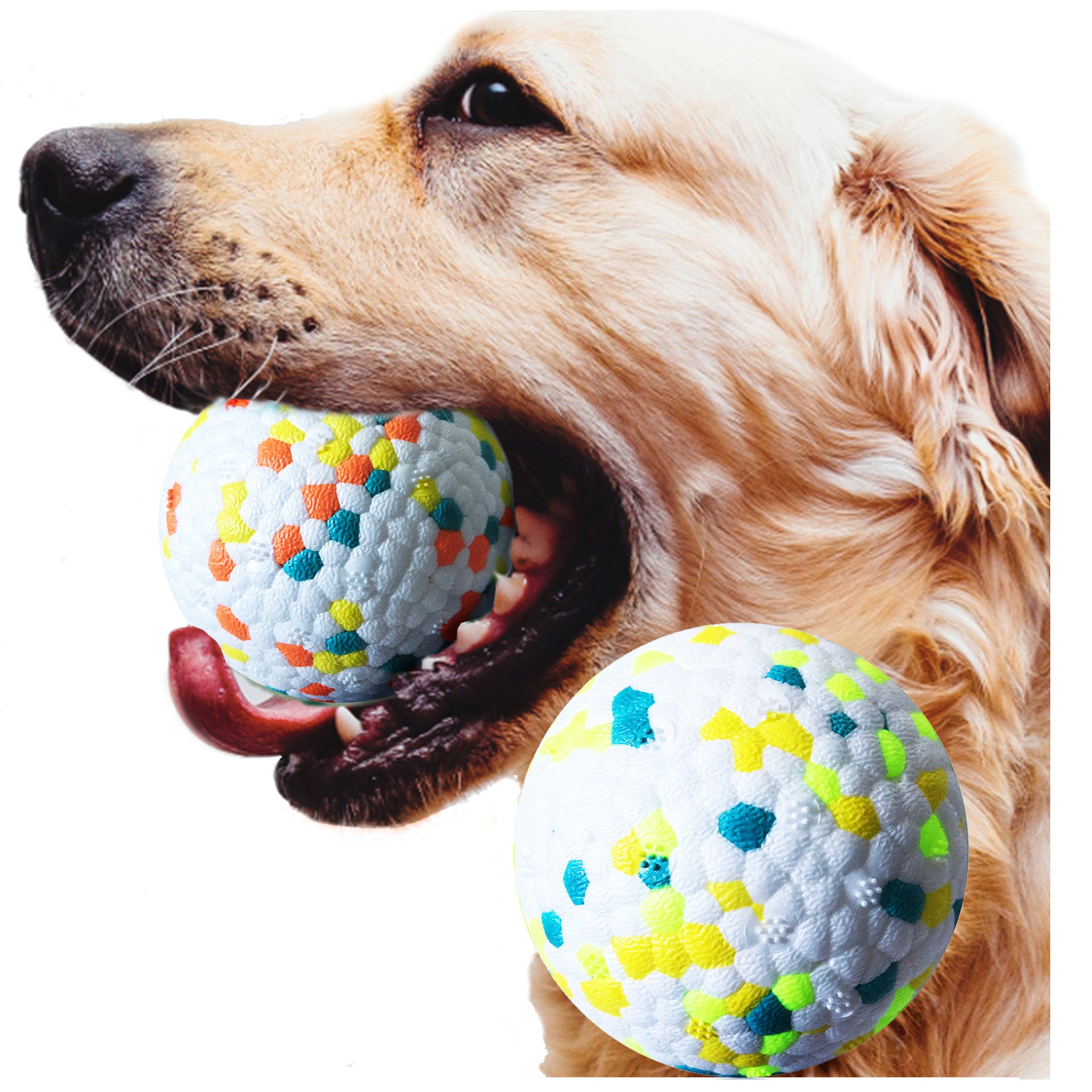 Dog Molars Pet Toy Ball Interactive Training Pet Play Ball Chew Molar Tooth Cleaning Toys Bite Resistant Dog Toys - Zyrawave