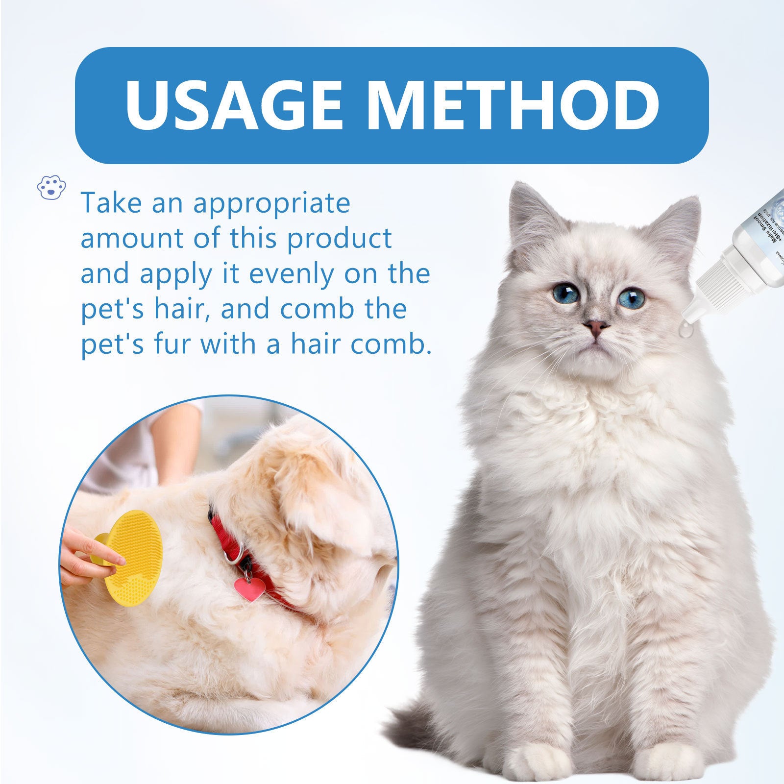 Pet Disposable Essence Dogs And Cats Clean Hair - Zyrawave