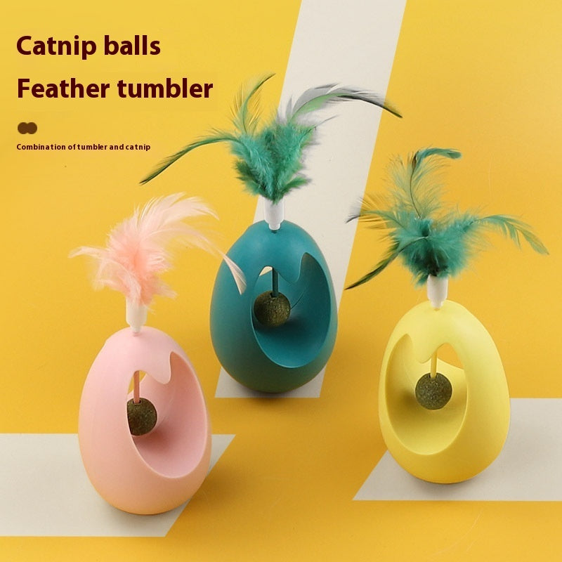 Catnip Ball Tumbler Cat Teaser Molar Cat Toy - Zyrawave