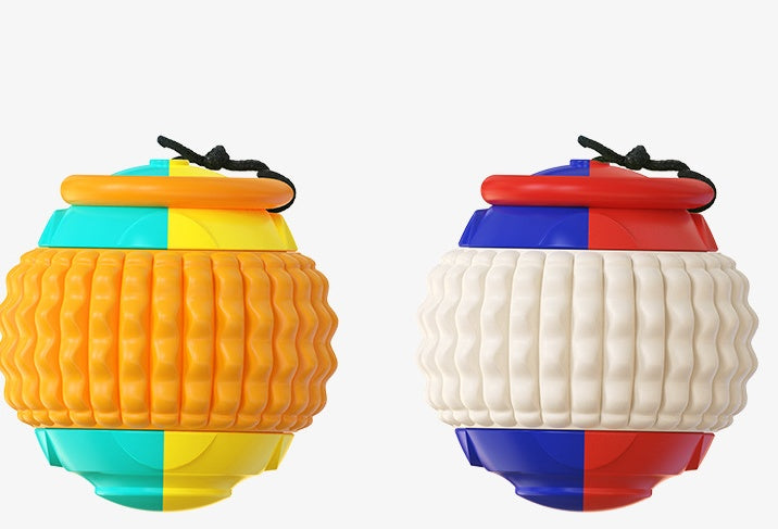 New Pet Draw Rope Hand Throwing Ball ABS Grinding Teeth Resistant Chew Dog Training Ball - Zyrawave