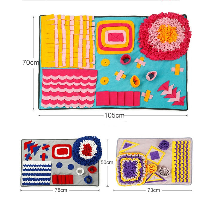 Interactive Puzzle Pet Sniffing Pad Blanket Smelling Traning Toy - Zyrawave