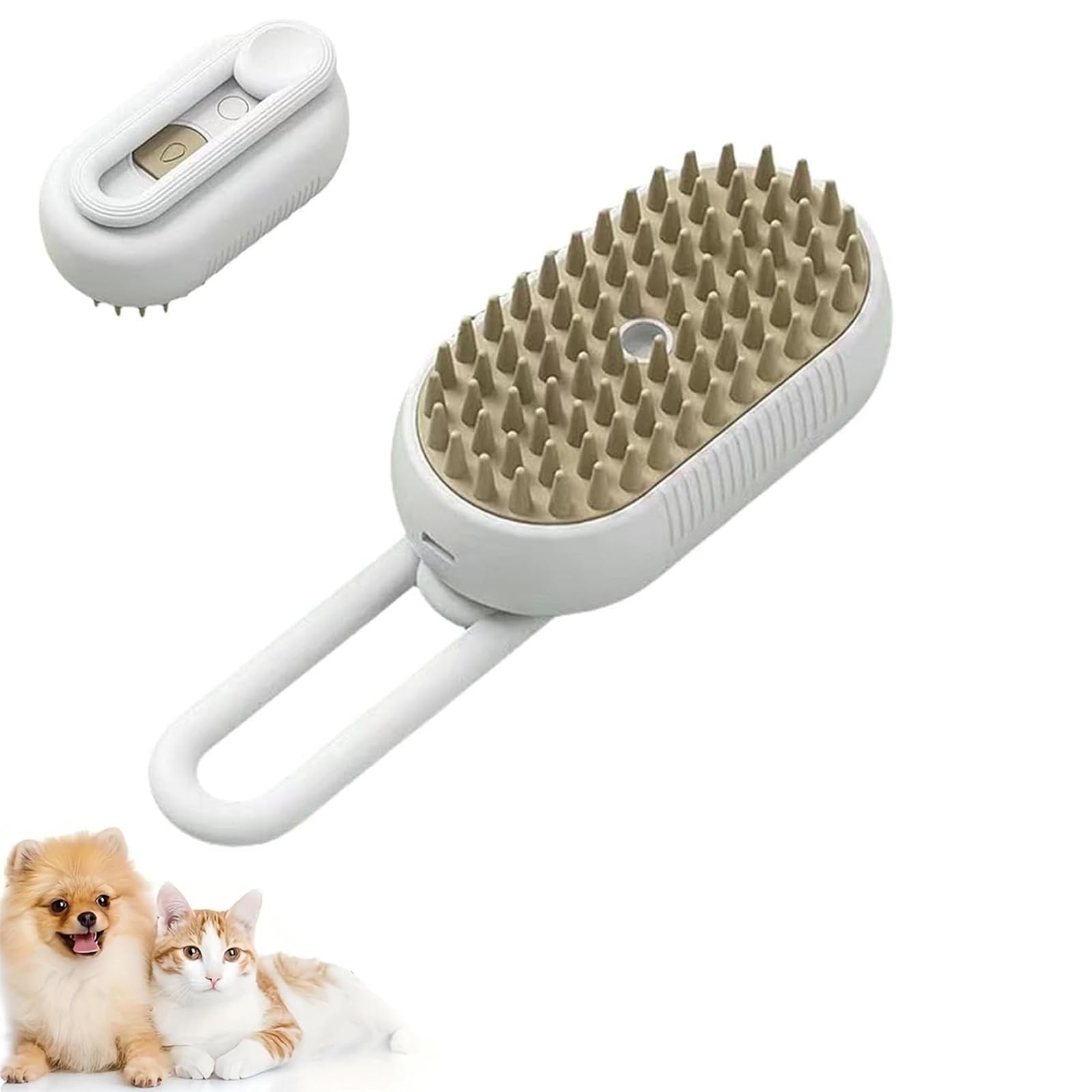 Cat Steam Brush For Shedding 3 In 1 Cat Steamy Brush Cleanser With ... - Zyrawave