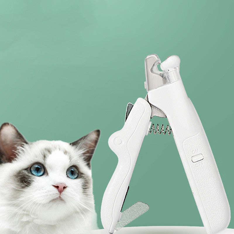 Pet Nail Clippers With LED Light Dogs Cat Nail Scissors Professional Trimmer Tool Care Grooming Supplies - Zyrawave