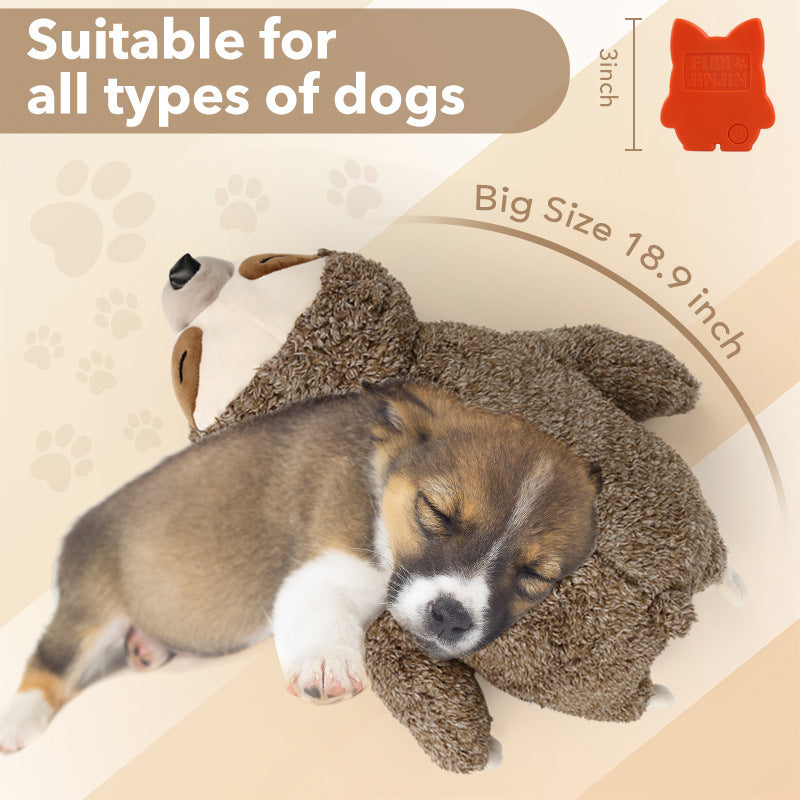 Pet Soothing Plush Toy Training Interactive Toy With Heartbeat Device - Zyrawave