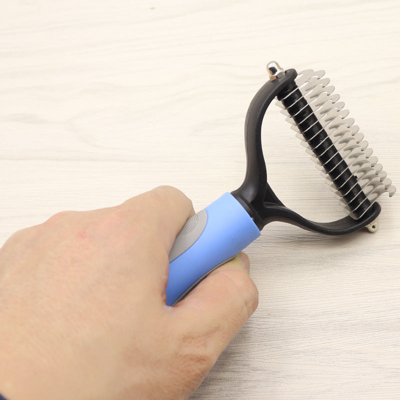 Dog Deshedding Brush (for long-haired breeds) – Premium Dog Grooming Essentials Product (USA) - Zyrawave